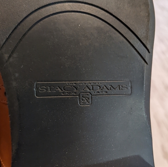Stacy Adams Genuine Brown Leather‎ Oxford Men's Dress Shoes Size 11M - Picture 6 of 10